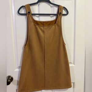 Tan Suede Mini Dress